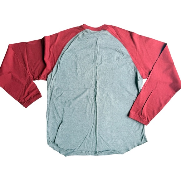 Timberland Burgundy and Gray Crew Neck Shirt XL - Picture 2 of 5